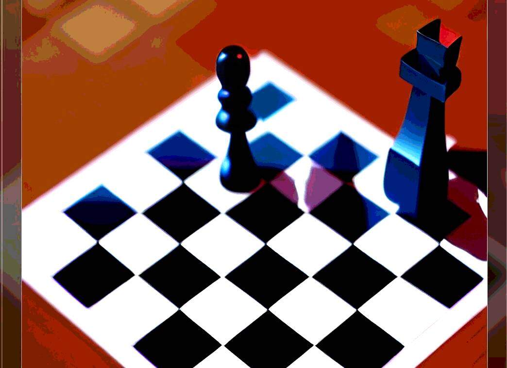 chess board created by AI - blanco y negro chess club